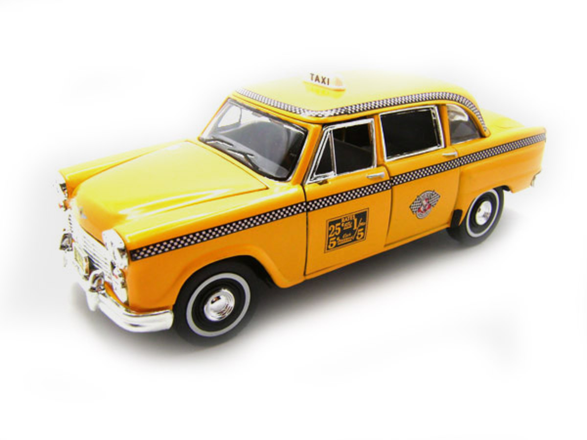 1963 Checker Taxi Modèle de Voiture Jouet C001