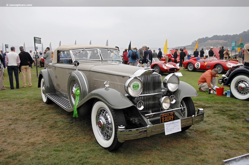 Packard Modèle 904 DeLuxe Eight 1932 au Concours d' Pebble Beach