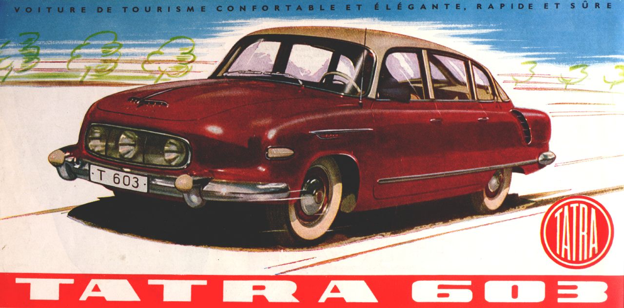 Brochure publicitaire Tatra 603 1959 / Fabriqué en Tchécoslovaquie