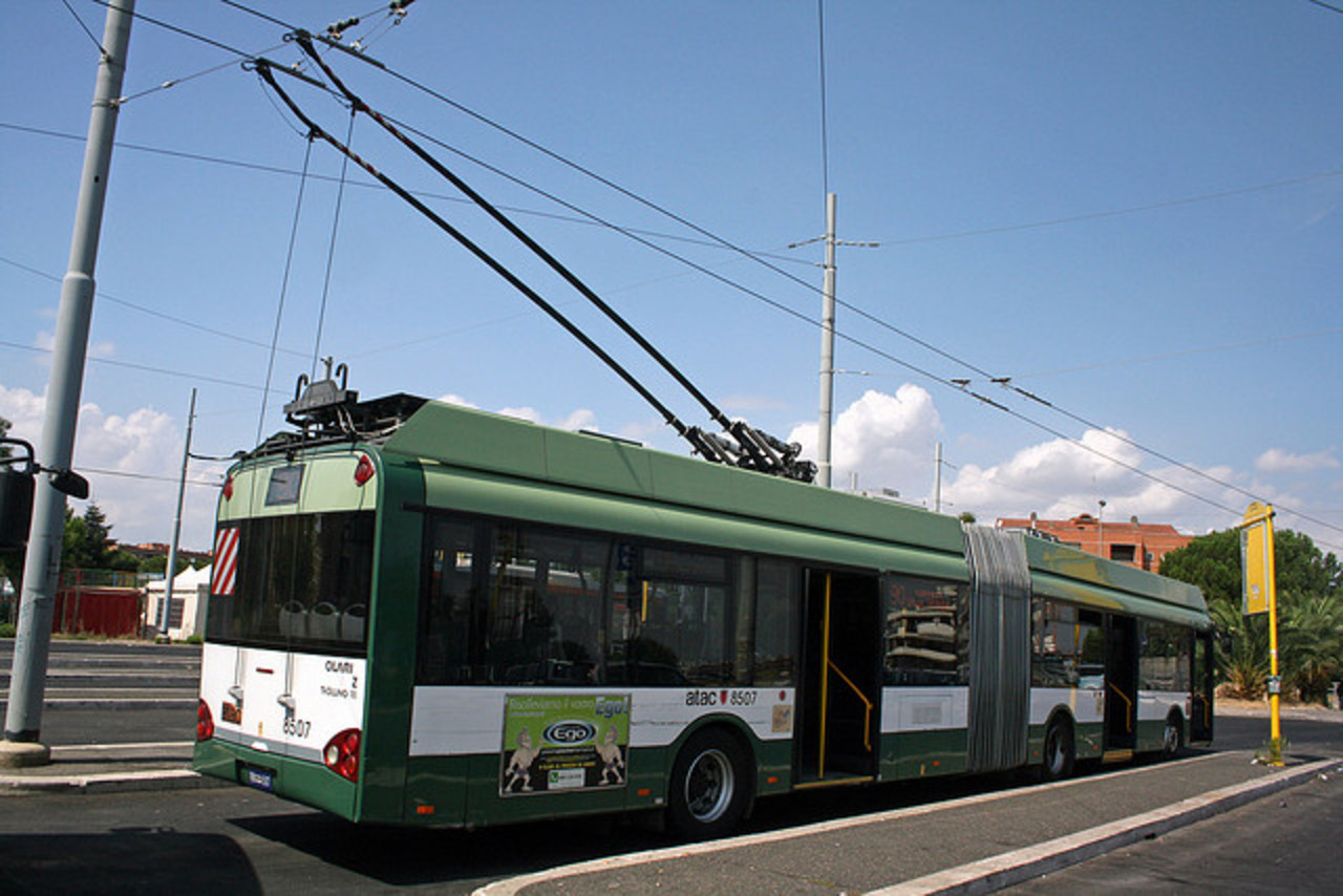 Trolleybus Solaris Ganz Trollino 18 [RM 507], Largo Labia, Rome...