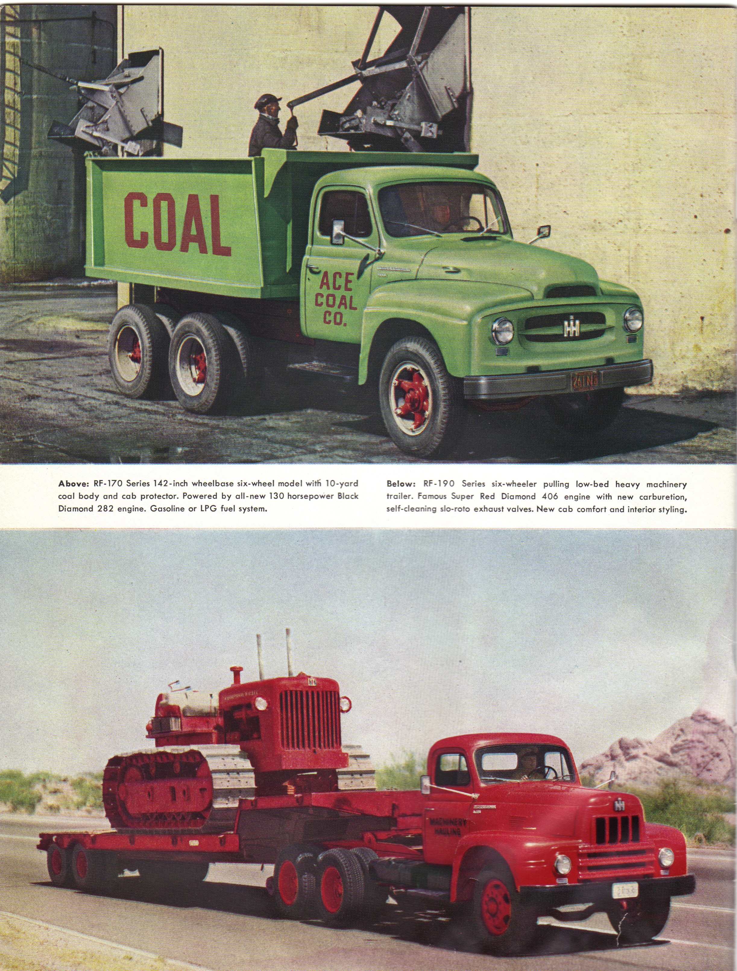 Brochure sur les camions à 6 Roues IHC International Série R des années 1950