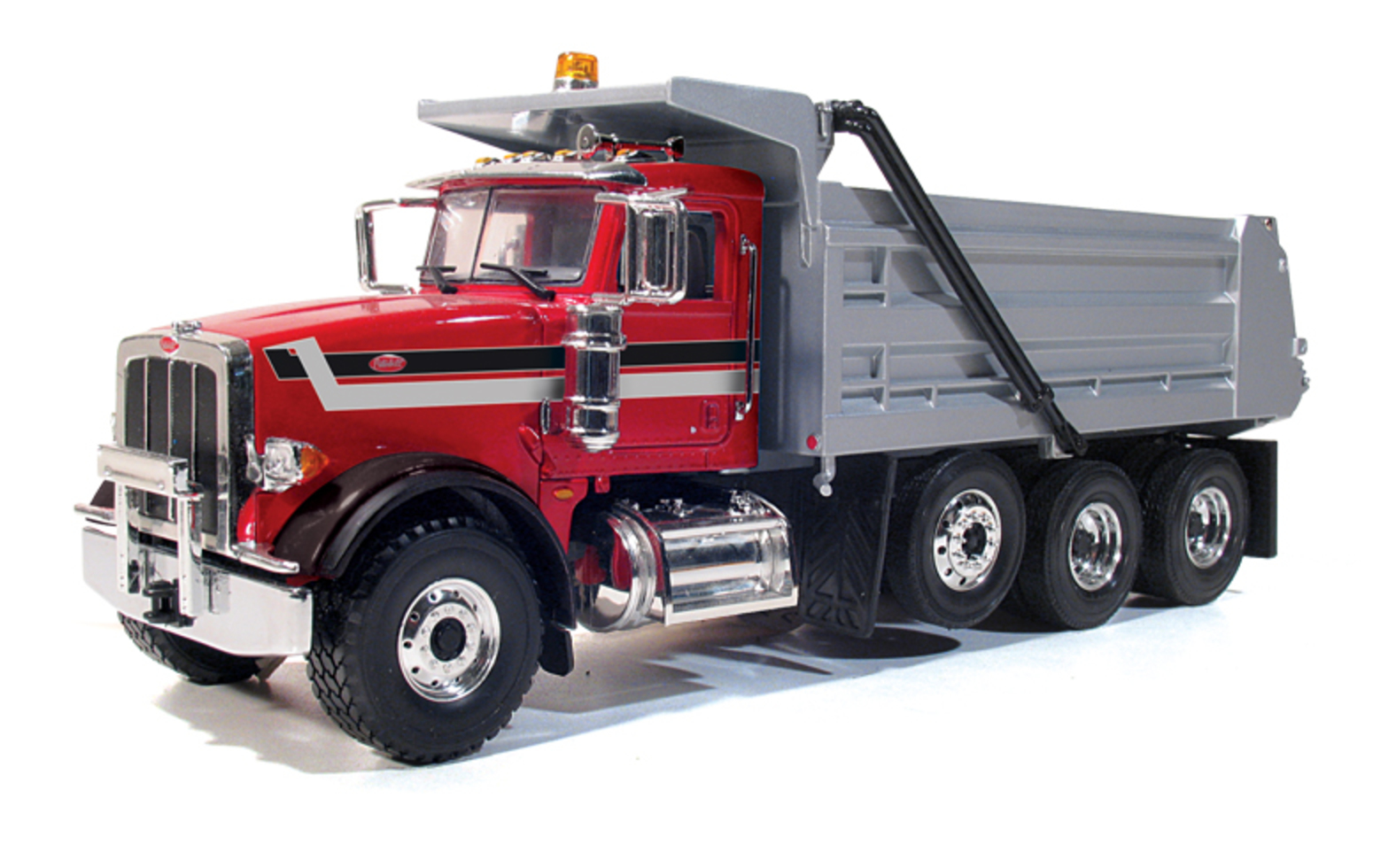 10-3886 - peterbilt 367 dump truck in red/silver. - Â£70.00 ...