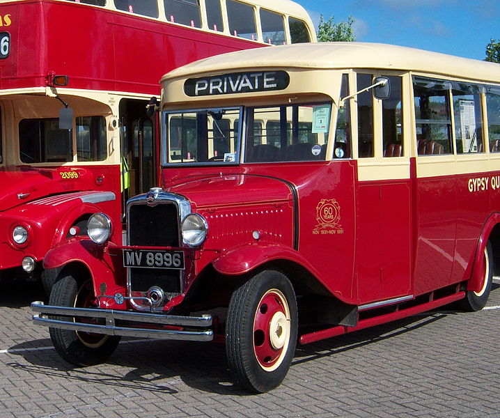 1931 Bedford WLB Duple coach MV 8996 Gypsy Queen / Blog de Photos d'autobus