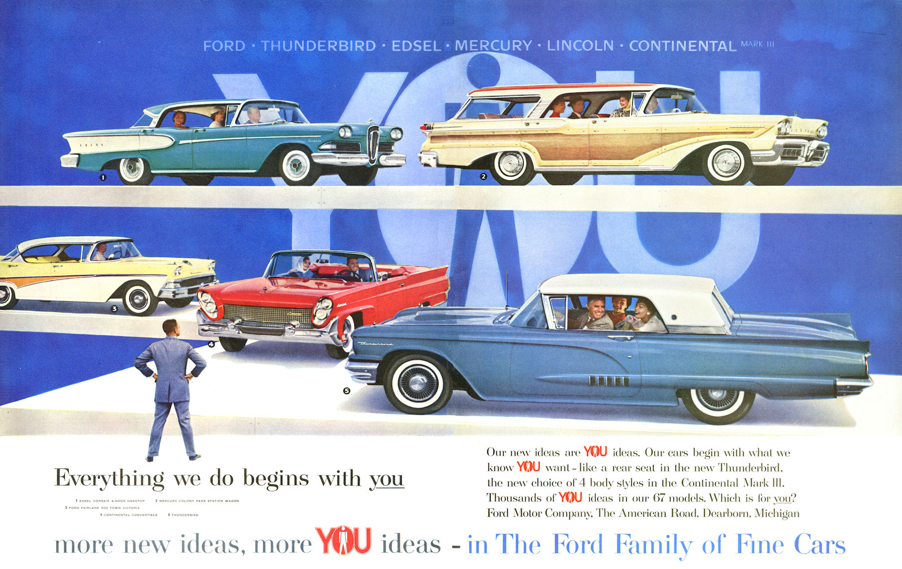 LOVEfords - Famille de Belles voitures Ford 1958 - #