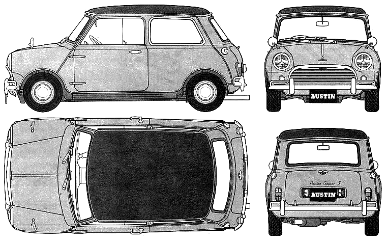 CarAustin Mini Cooper S 1275 1964: l'image miniature de la photo de...