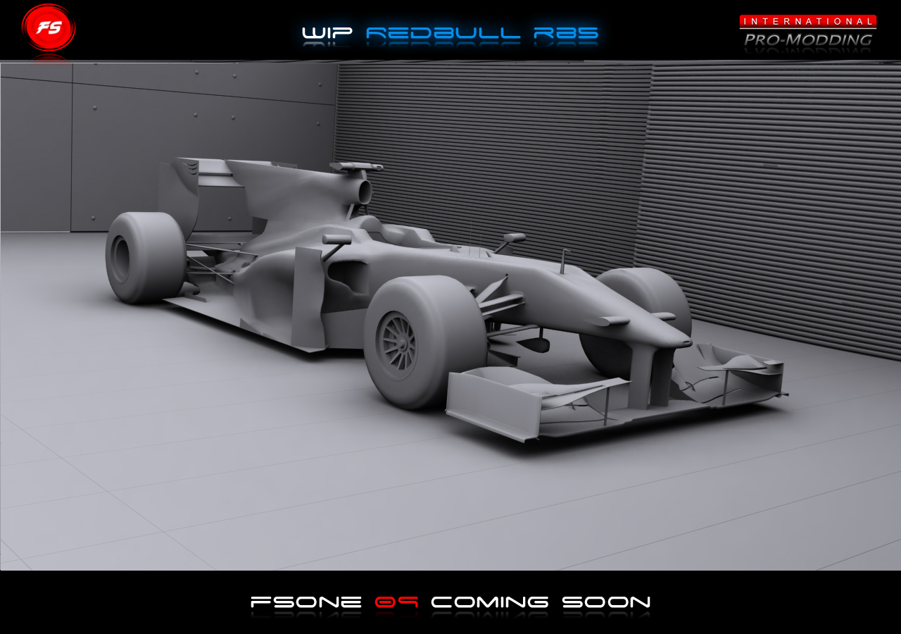 La nouvelle version de la version 2009 de la FSONE Red Bull RB5 rend la version virtuelle de la Sim Racing