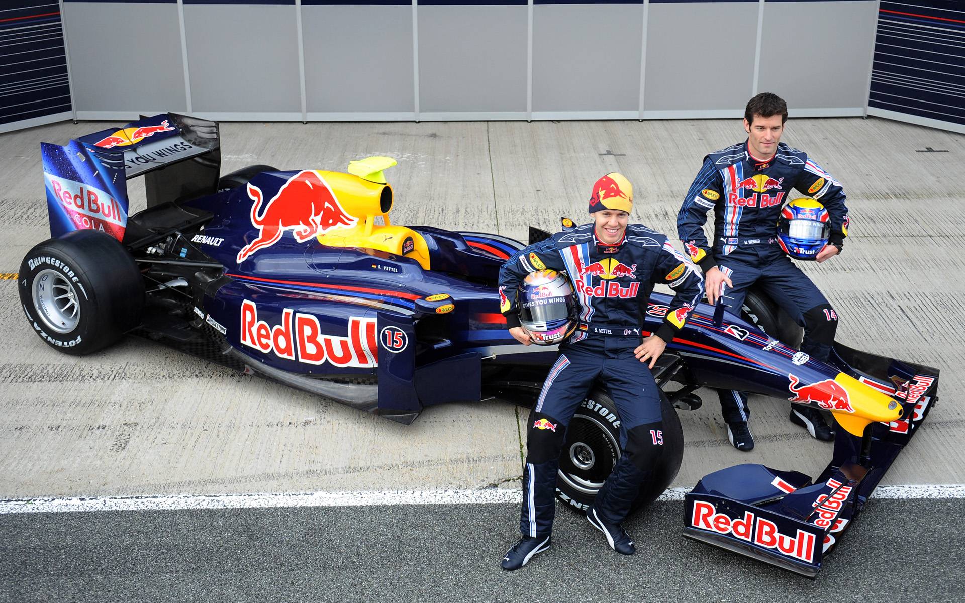 Formule 1 2009 Red Bull Rb5 Lancement de la Voiture de Papier Peint F1 Haute Résolution...