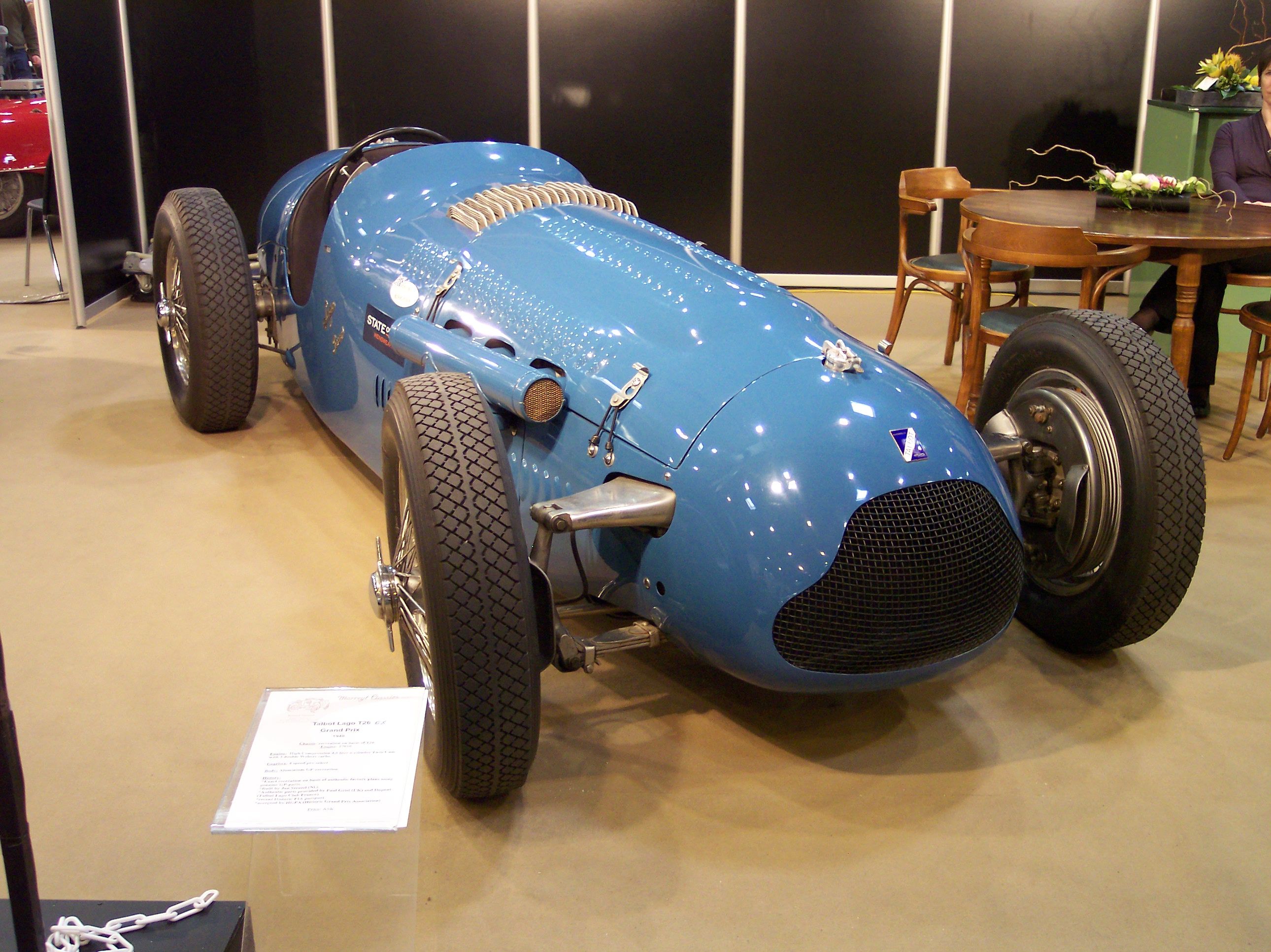 Dossier: Talbot-Lago T26 Grand Prix 1949 bleu vr TCE.jpg - Wikimédia...