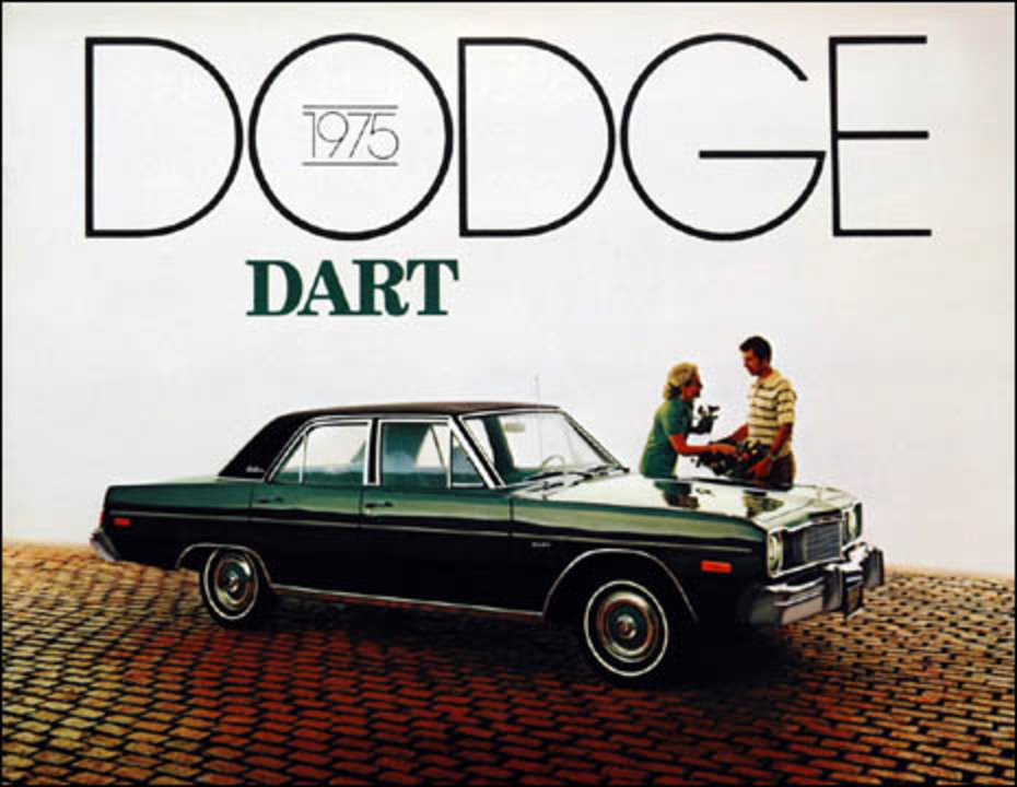 1975 Dodge Dart Édition spéciale Berline 4 PORTES catalogue couleur de 12 pages original