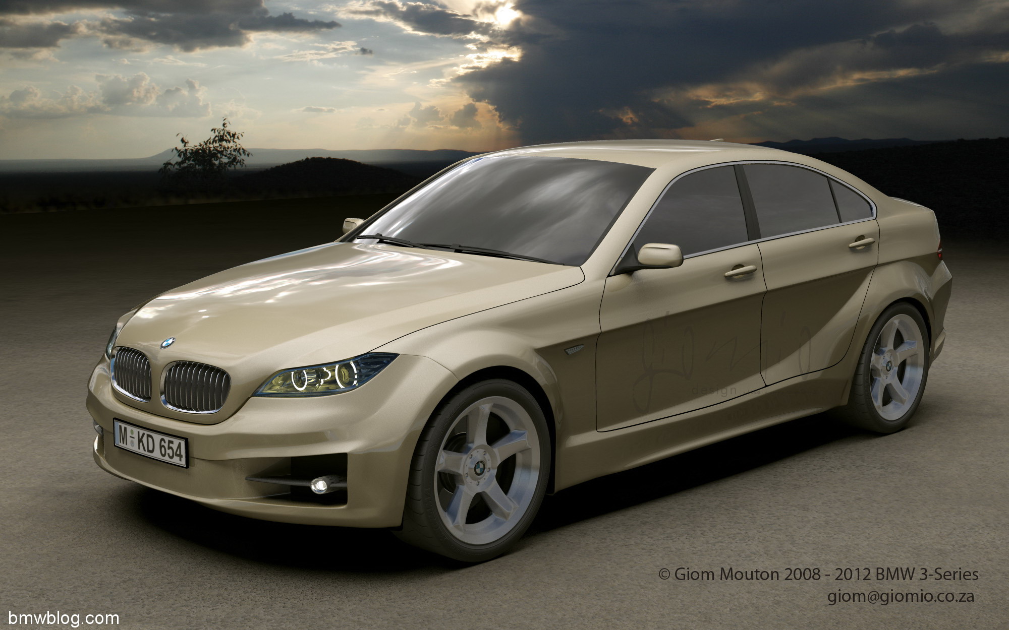 BMW Série 3 2012. Dans la prochaine série 2-3, la conception finale sera