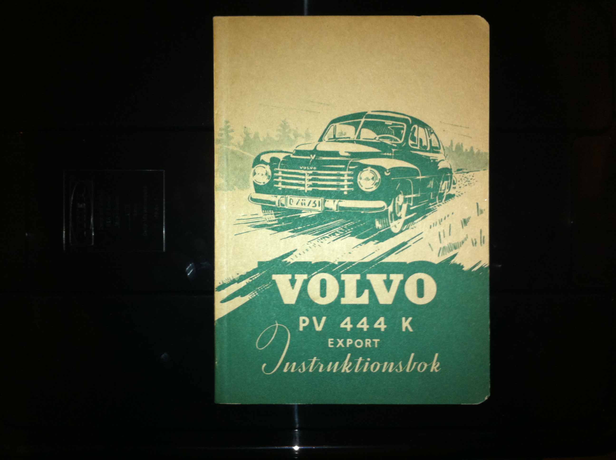 Instruktionsbok Volvo PV 444 K Exportation.