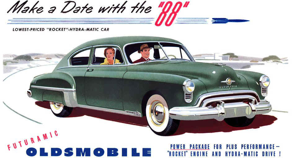 Rétro 1949 Futuramic Oldsmobile 88.jpg (112894 octets) 1949 Oldsmobile 88
