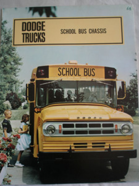Dodge Brochure Châssis d'autobus Scolaire Août 1967 / eBay