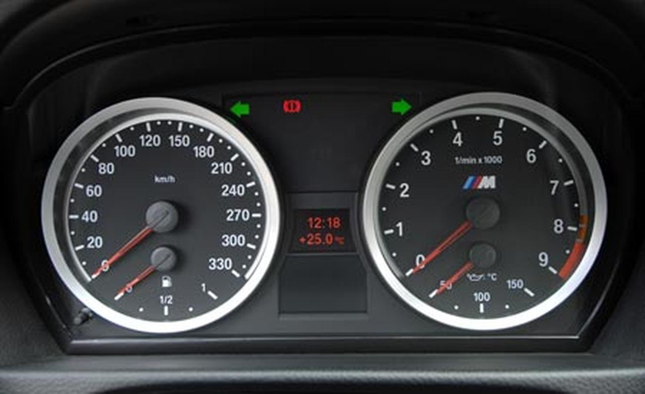 Tableau de bord BMW M3 2008. PAPIER PEINT; IMPRIMER; RETOURNER À L'ARTICLE