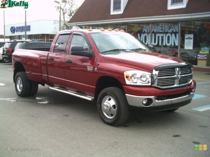 2008 Inferno Red Crystal Pearl Dodge Ram 3500 Édition Big Horn Quad Image