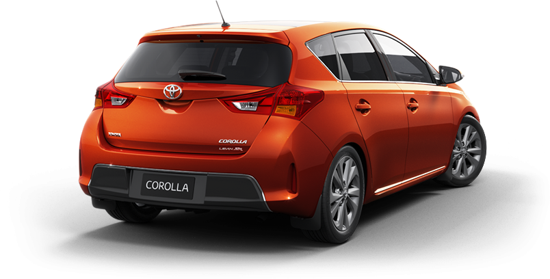 Page d'accueil de Toyota Corolla