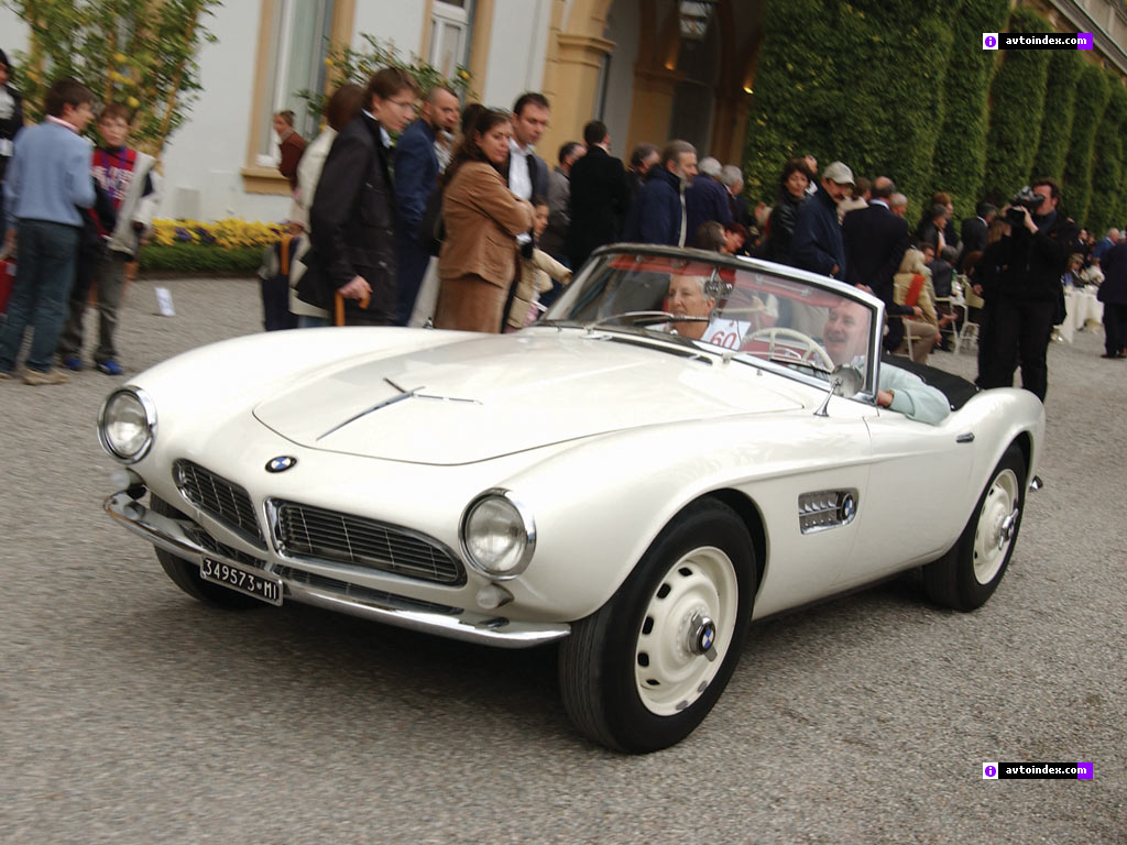 Le modèle BMW 507 commence en 1955 en Allemagne. La fin de la marque est 1959.