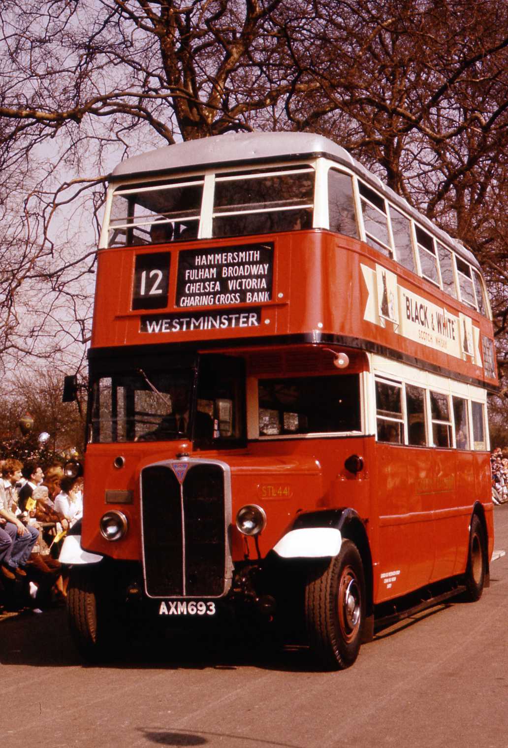 AXM693 / STL441 AEC ST, Battersea Park, Londres le 15/4/1979 / Flickr...