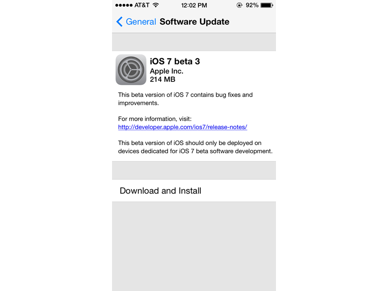 iOS 7 beta 3 maintenant disponible pour les développeurs enregistrés | PhoneDog