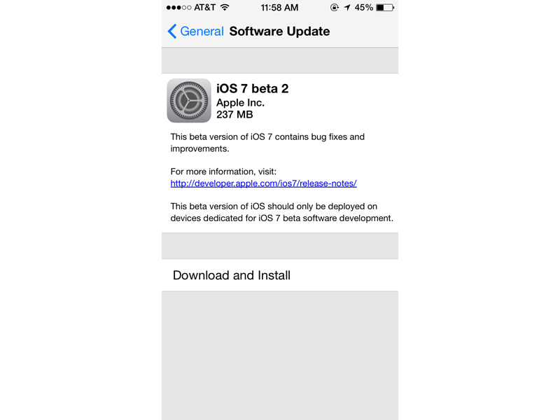 Déploiement d'iOS 7 beta 2 aux développeurs enregistrés | PhoneDog