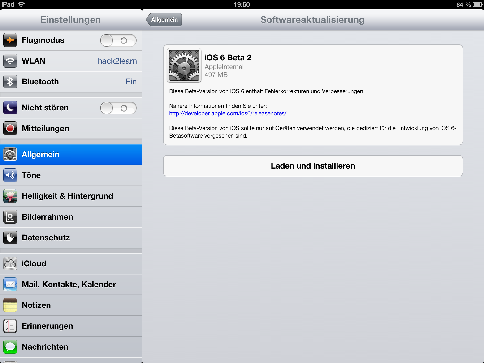 iOS 6.0 Beta 2 erschienen / hack2learn
