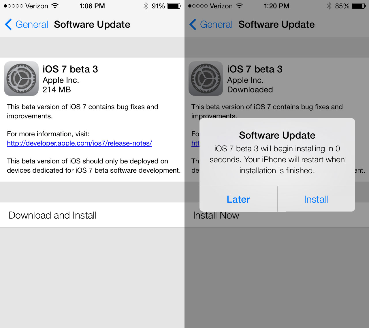 iOS 7 Beta 3 Ramène la Fonctionnalité WiFi Intelligente et Plus encore