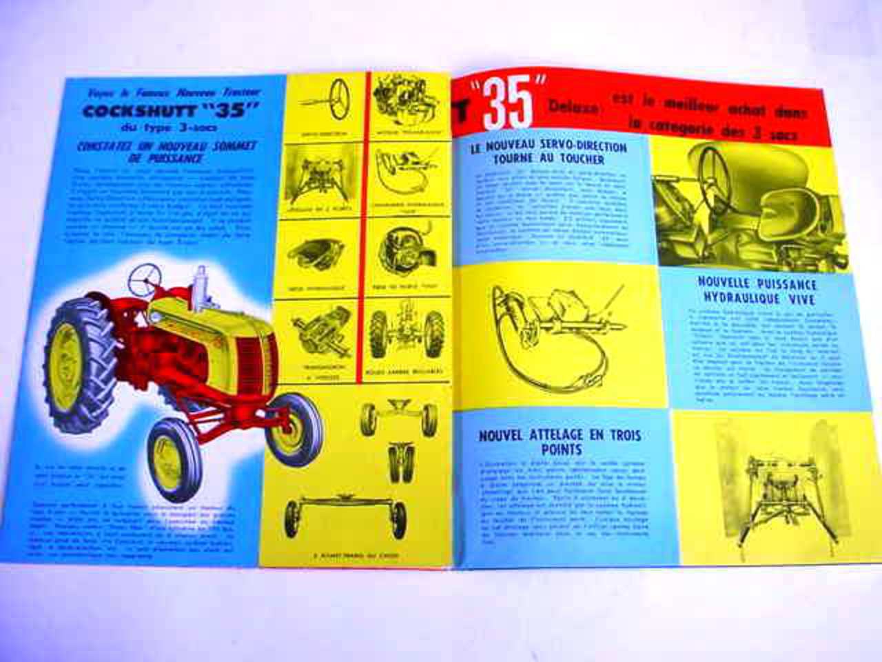 RARE Brochure de Tracteur agricole Cockshutt 35 en Bon État Français...