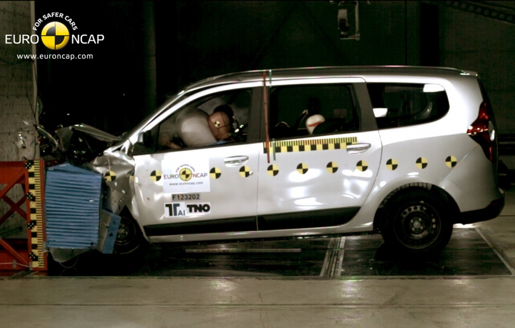 Photos - Dacia Lodgy 2012, classée seulement 3 étoiles aux tests EuroNCAP...