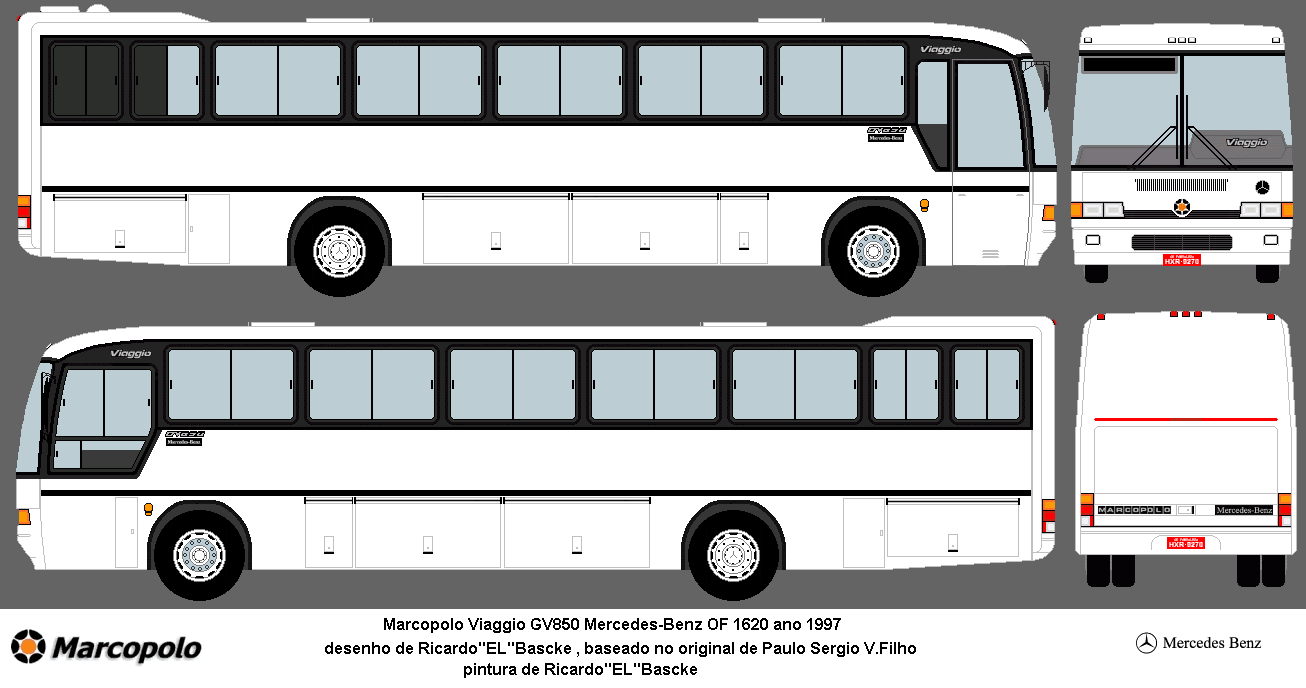 Bus MG: Marcopolo Viaggio GV 850 DE1620 (