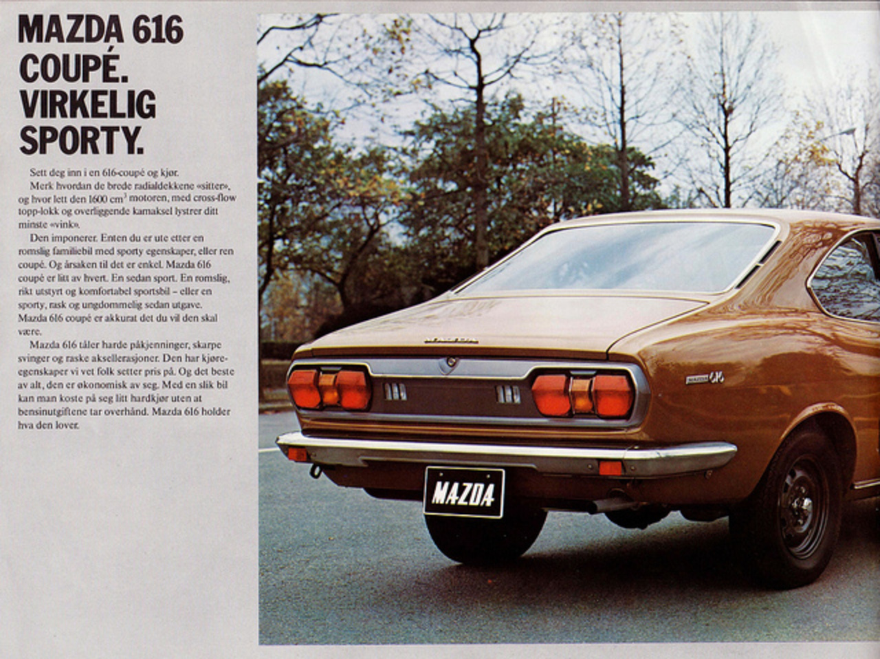 Brochure Mazda 616 Mk1 Norvège 1975 / Flickr - Partage de photos!