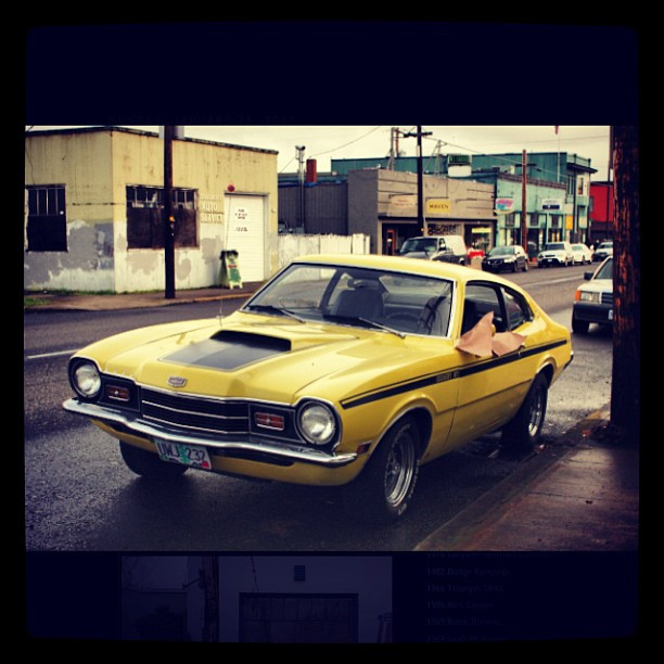Rad. #1972 #Mercury #Comet #GT #coupé #yellow #classiccar [image...