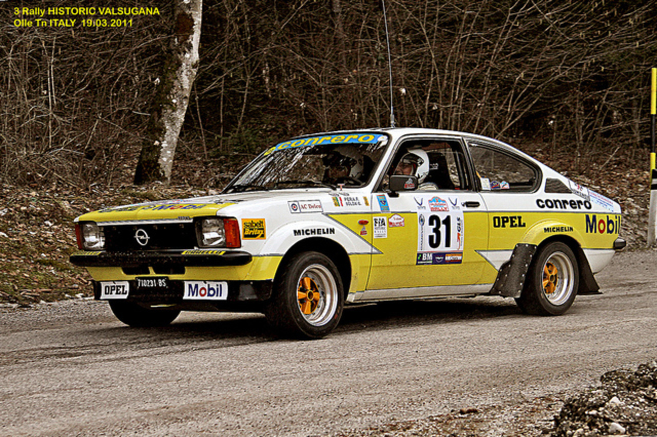 OPEL KADETT GTE-3 Rallye HISTORIQUE de VALSUGANA 19.03.2011 / Flickr...