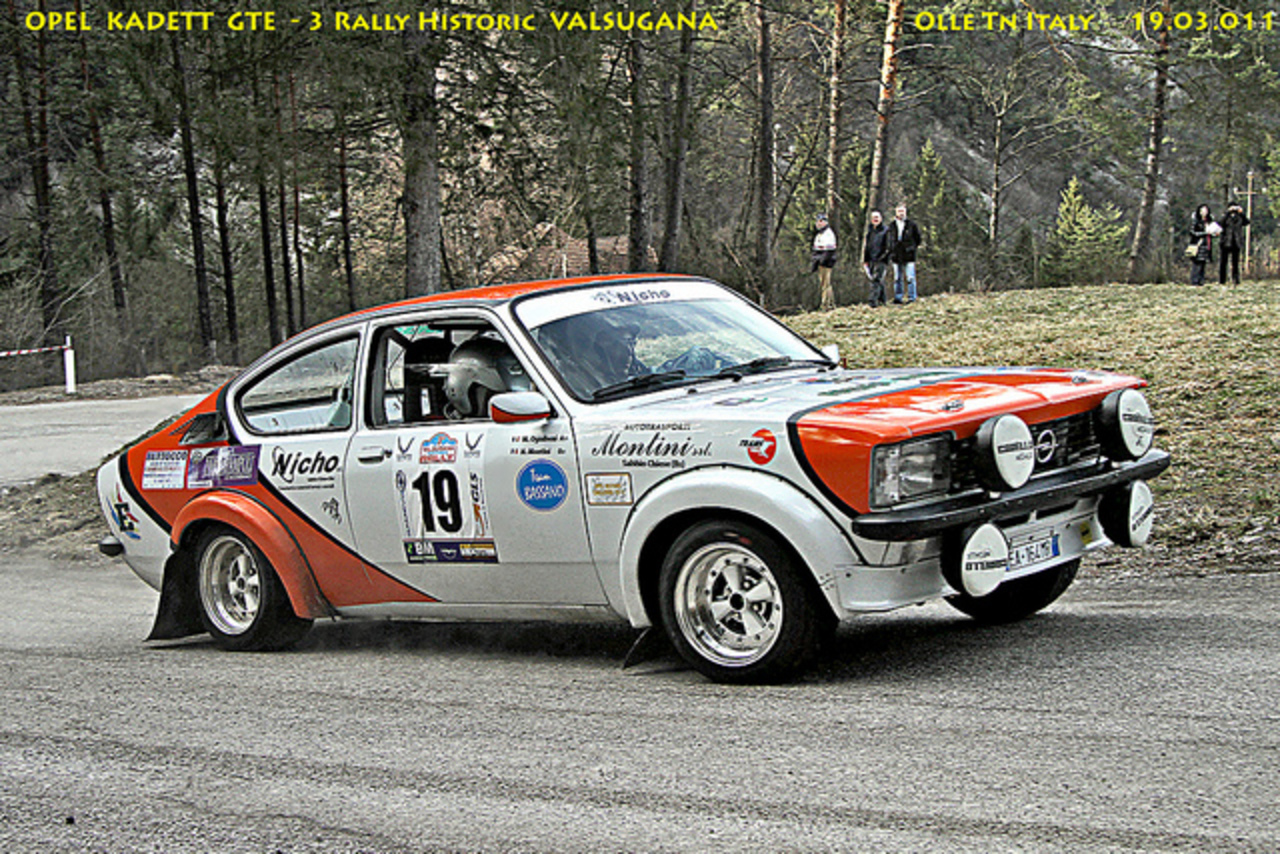 OPEL KADETT GTE-3 Rallye HISTORIQUE de VALSUGANA 19.03.2011 / Flickr...