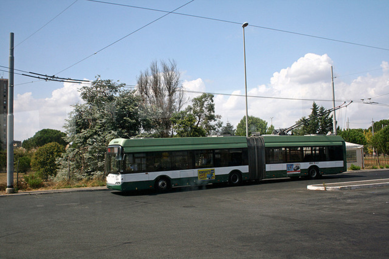 Trolleybus Solaris Ganz Trollino 18 [RM 509], Largo Labia, Rome...