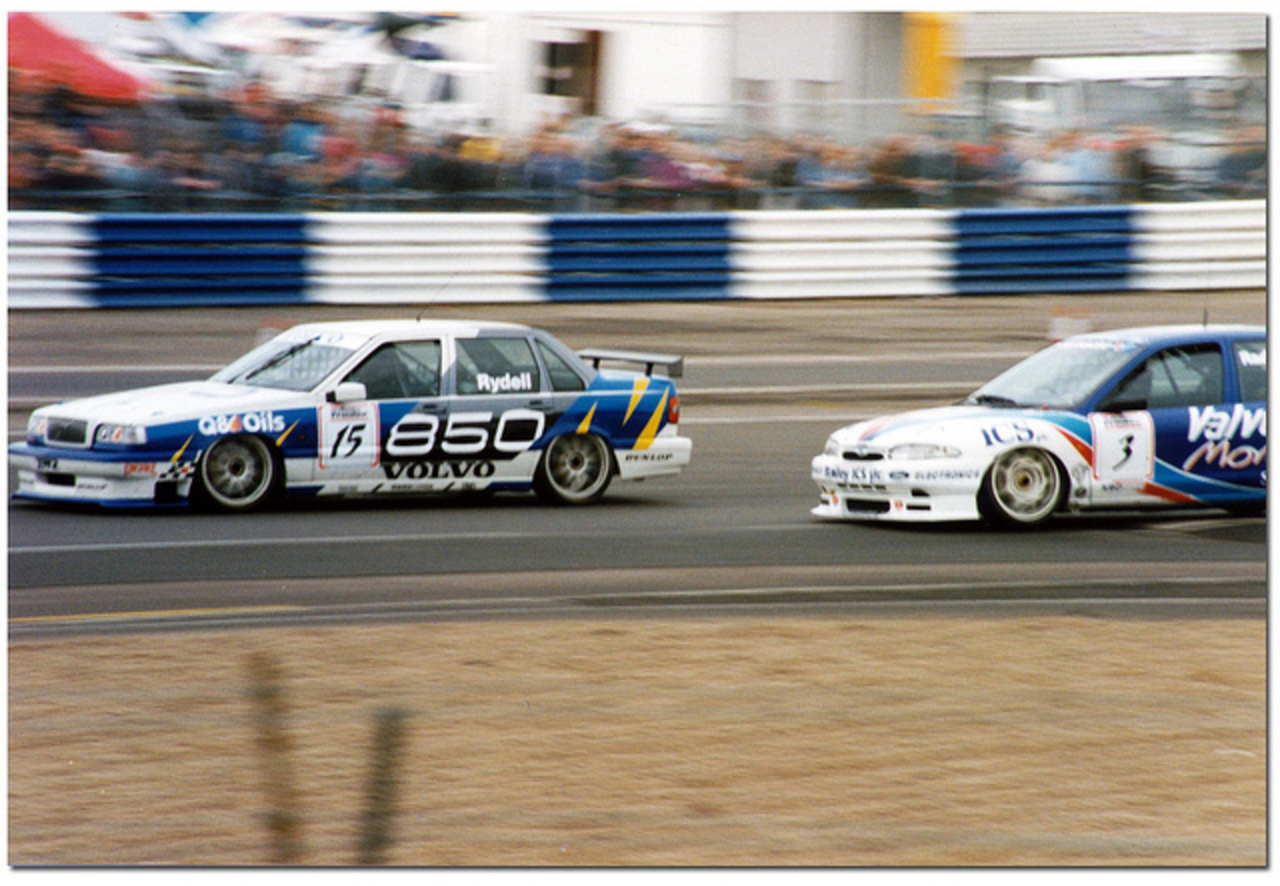 Rickard Rydell. Volvo 850 20v. Voiture de tourisme. BTCC Silverstone 1995...