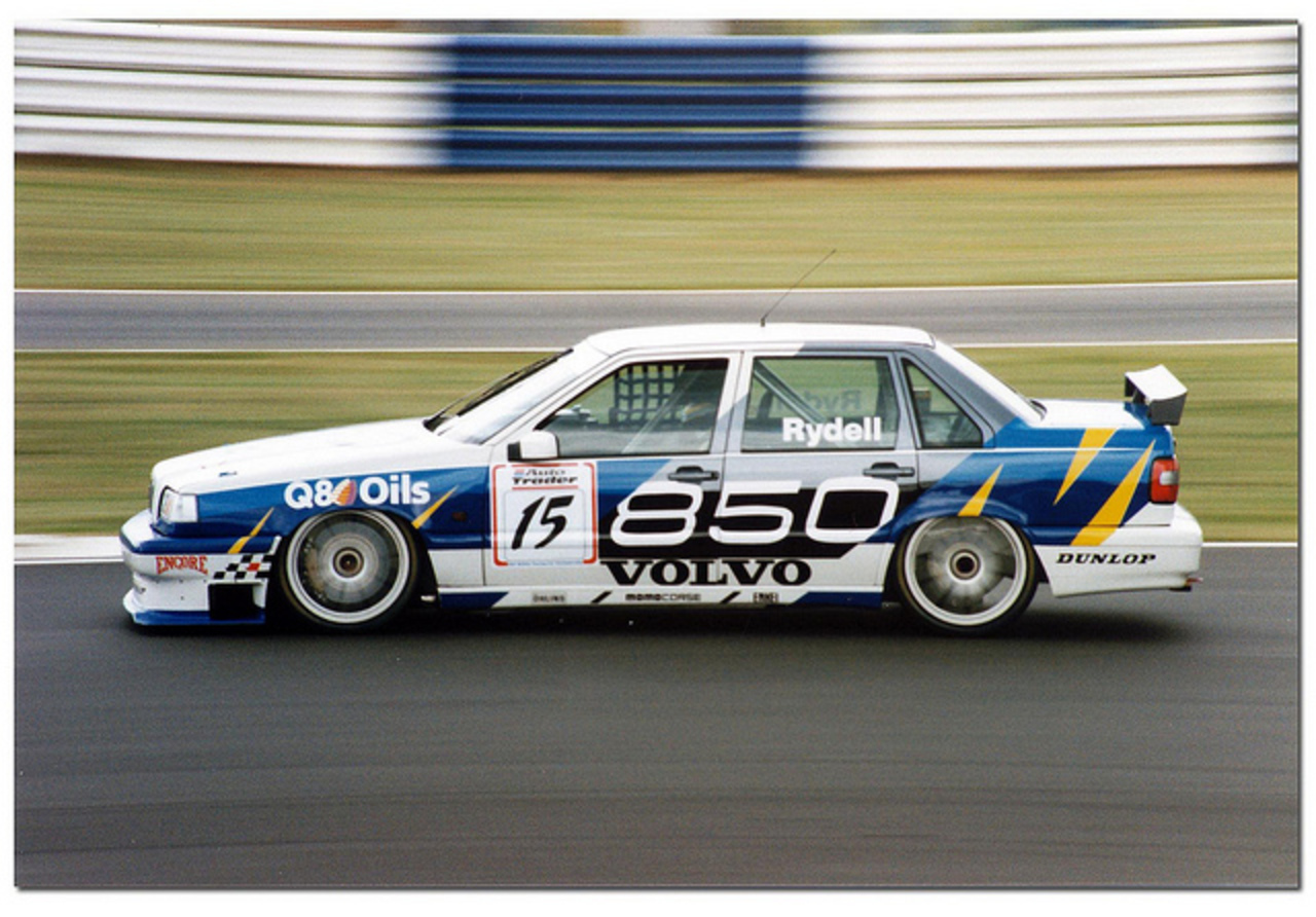 Rickard Rydell. Voiture de Tourisme Volvo 850 20v. BTCC Silverstone 1995...