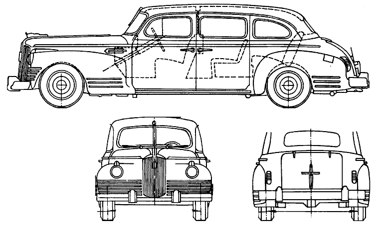 Automobile ZiS-110: immagine di anteprima immagine figura disegno...