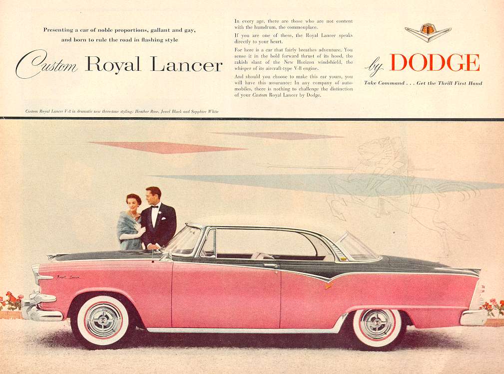 1955 Dodge Custom Royal Lancer annonce 1.jpg (95636 octets)