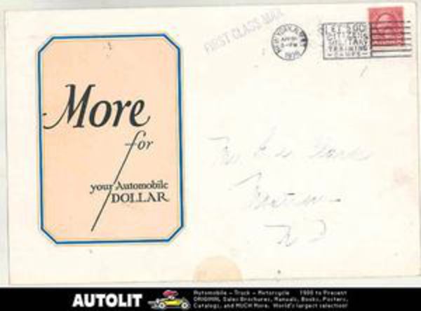 1928 Dodge Standard Six Sedan Mailer Brochure / eBay