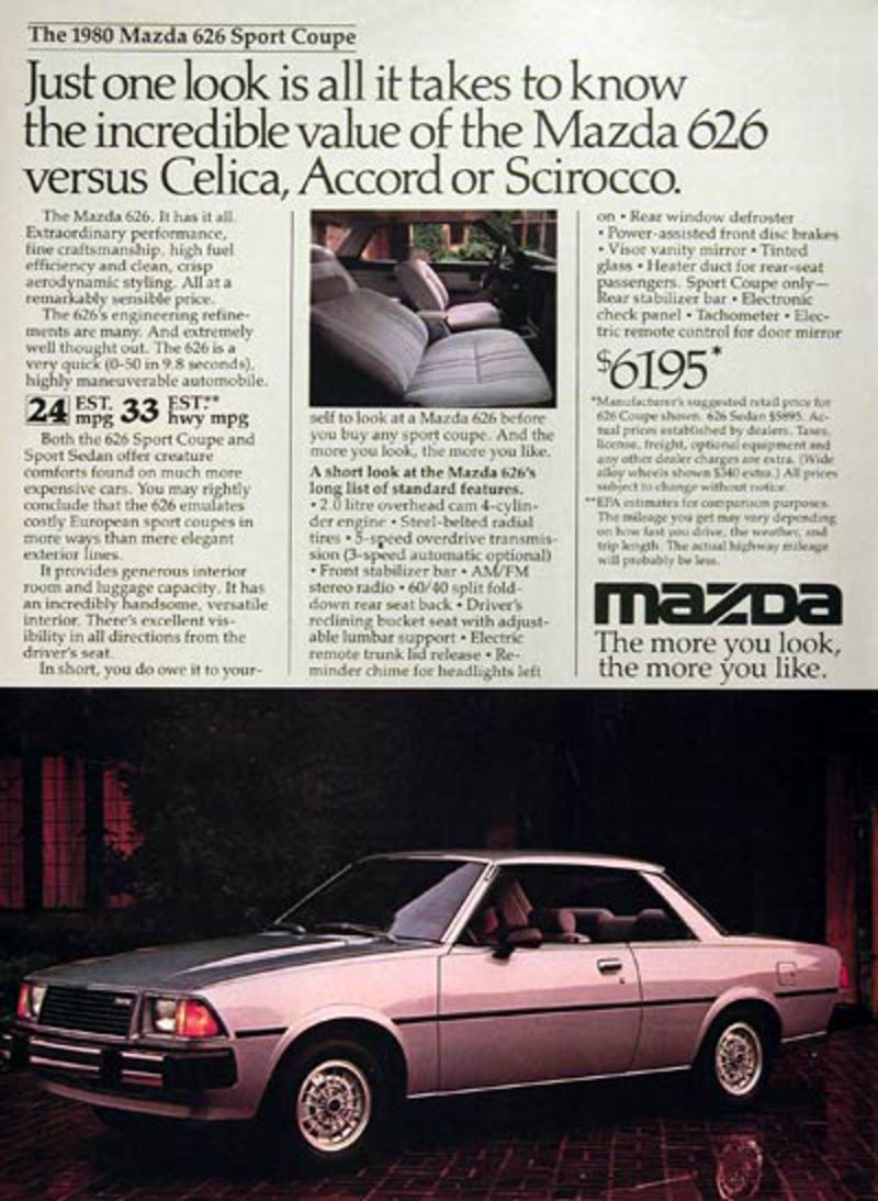 Mazda 626 SportCoupe. Voir Télécharger le fond d'écran. 400x547. Commentaire