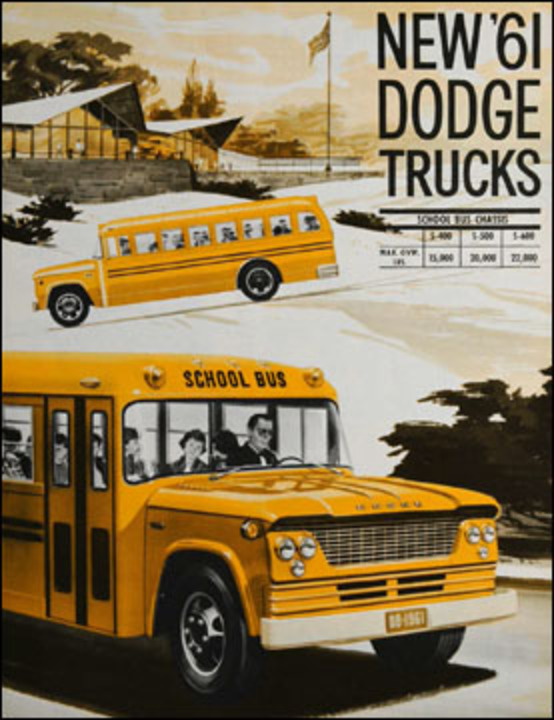 Autobus scolaire Dodge 1961 S-400, S-500, S-600 6