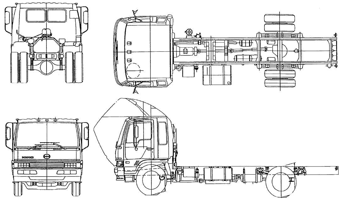 Modèle de camion Hino SG3325 1989