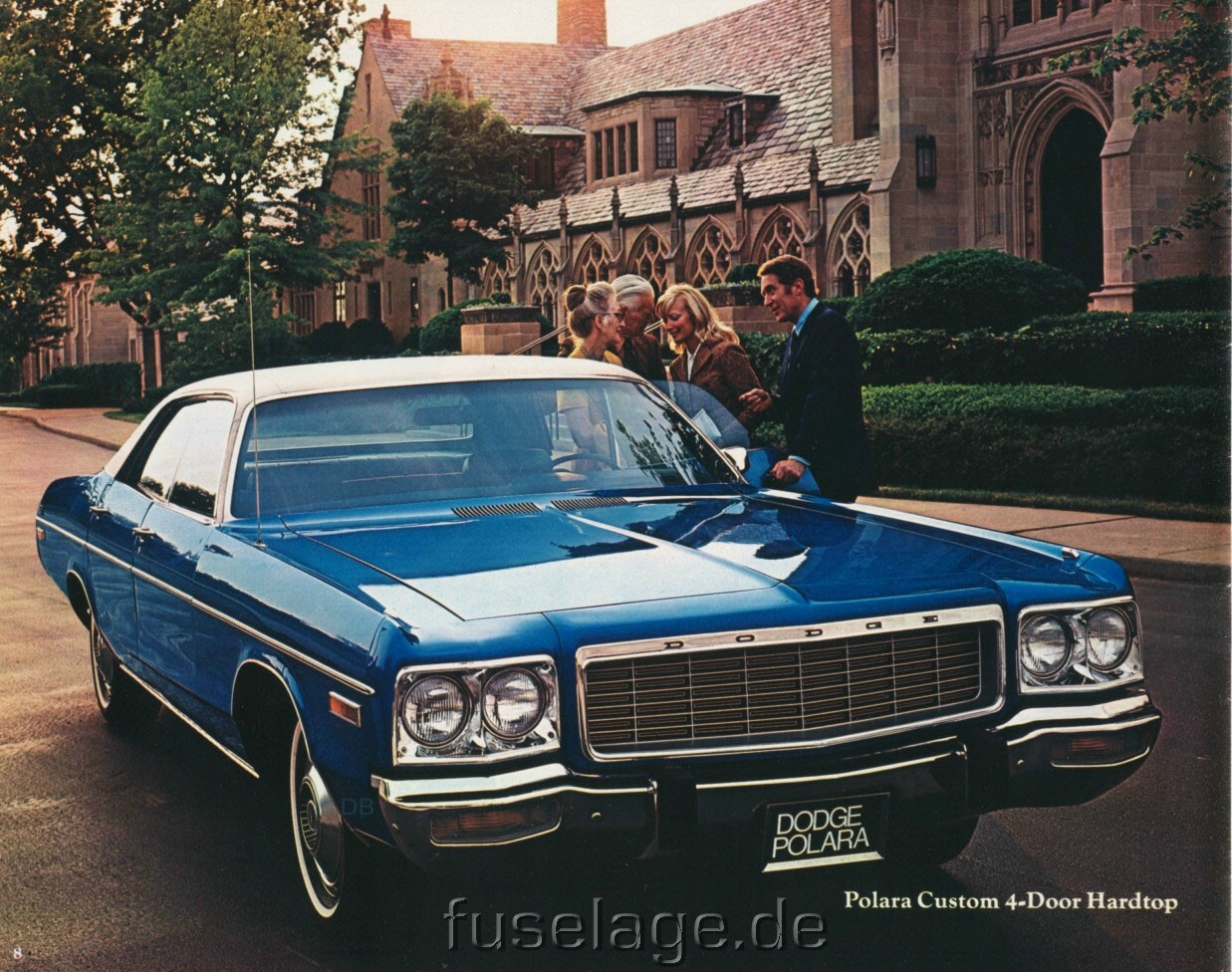 1973 Dodge Polara sur mesure 4dr HT