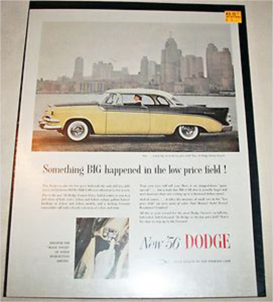 1956 Dodge Custom Royal Lancer 2 dr ht annonce de voiture | eBay