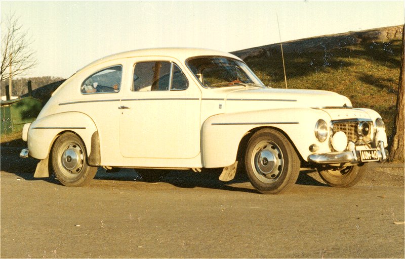 Volvo PV 544 Sport m. 1965. TÃ¤LLÃ¤ ajelin n. 13 vuotta.