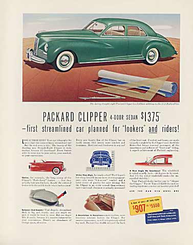 Packard Deluxe Clipper 4-dr Berline