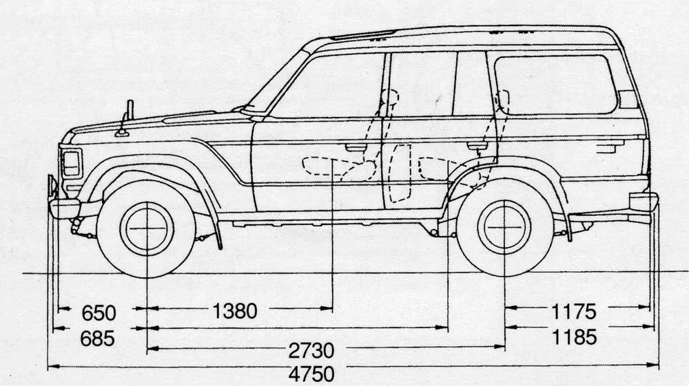 Nissan patrol y60 чертеж